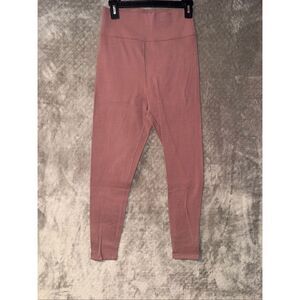 Abercrombie & Fitch Ribbed Dusty Rose Seamless Leggings XL #764